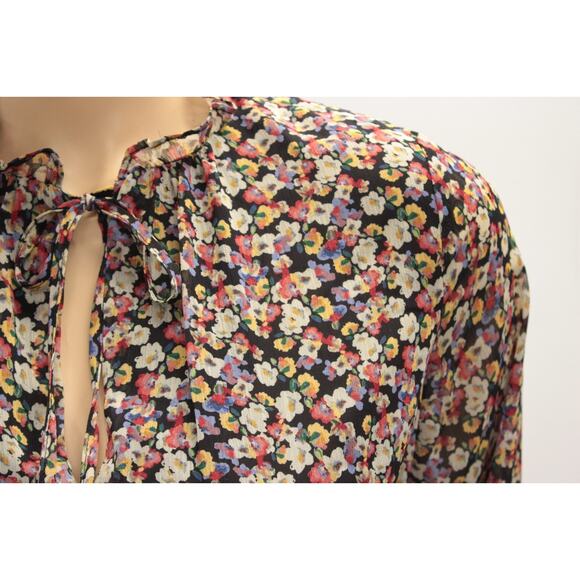 Dress Forum Los Angeles Women Small Floral Boho Mini Dress Forest Fairy Romantic - Picture 6 of 9